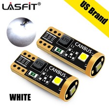 Lasfit T10 Led License Plate Light Bulbs 6000k Super White 168 2825 194 Canbus