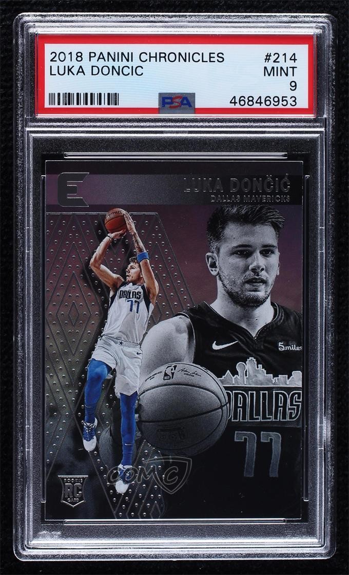 2018-19 Panini Chronicles Essentials Luka Doncic #214 PSA 9 MINT 00bf