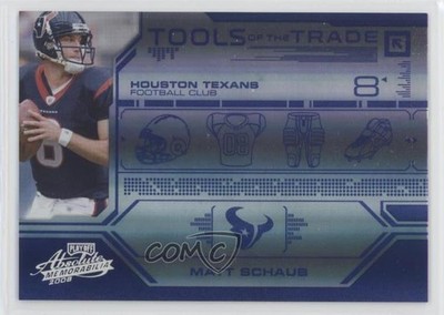 2008 Playoff Absolute Memorabilia Spectrum Blue 32/50 Matt Schaub #TOTT71 l8x