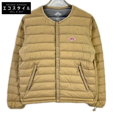 DANTON Beige Inner Down Jacket Women's Size 36 Nylon Warm Outer Wear Age 14+