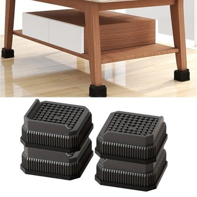 Pack of 4 Furniture Leg Risers for Adjusting Sofa Bed Table Height Risers