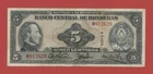 HONDURAS  5  LEMPIRAS  1974    PICK # 56b  VF.