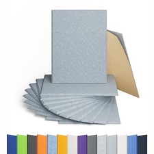 12 Pack Self Rectangle Acoustic Panels 16x12 In - 12pcs Blue Gray
