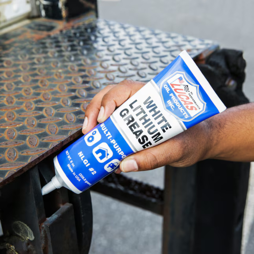 3 Pack Lucas Oil White Lithium Grease 8 oz Heavy Duty Protective Lubricant Tube