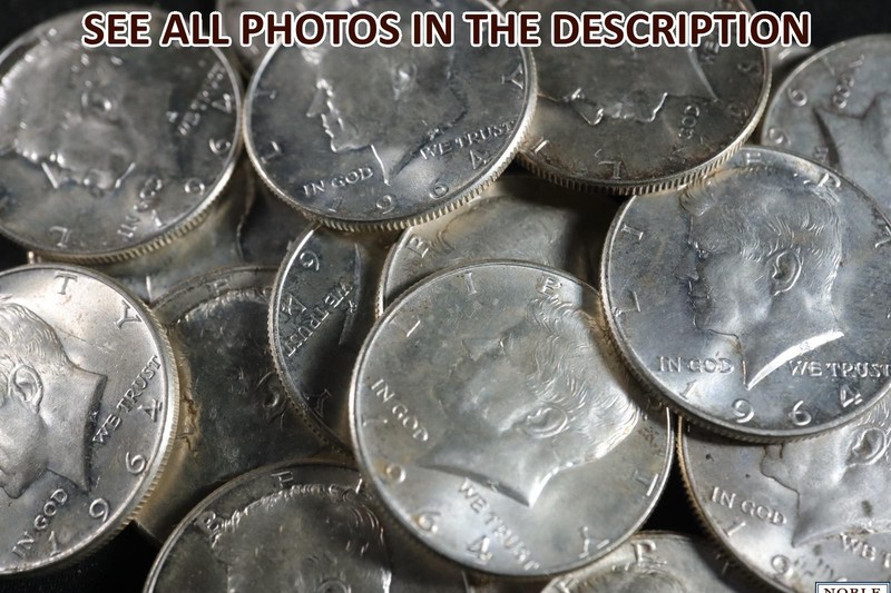 NobleSpirit(TSC) Valuable $10 Face Value (Half Dollars) SILVER (90%) From (1964)