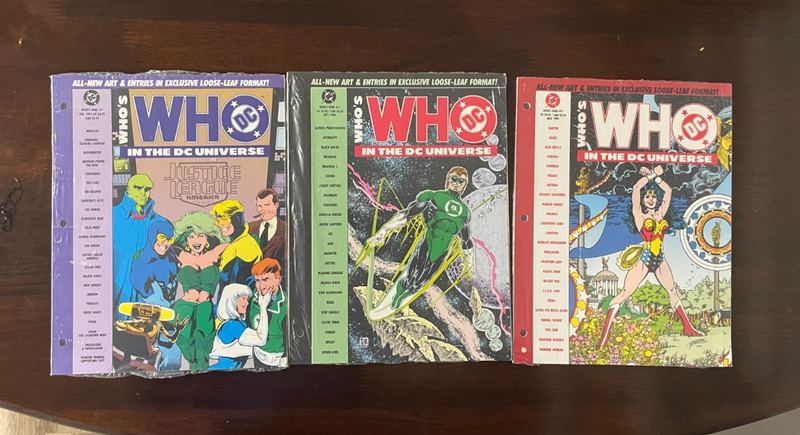 Who's Who in the DC Universe #3. 4, 7 (1990-91) Sealed Original Package - LOT