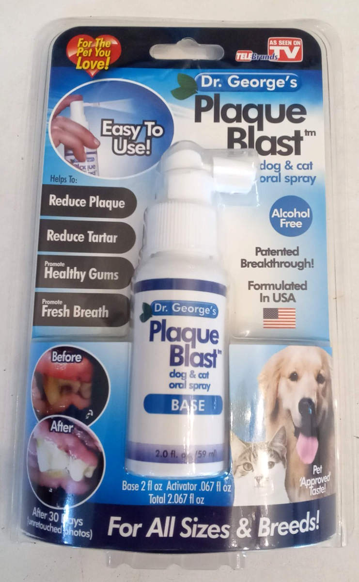 600ct Dog Cat Dental Wipes George's Plaque Blast Oral Spray