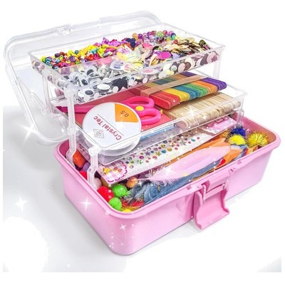 Bastelset Kinder Bastelbox 3000+ Teile Bastelkoffer Scrapbooking Geschenk