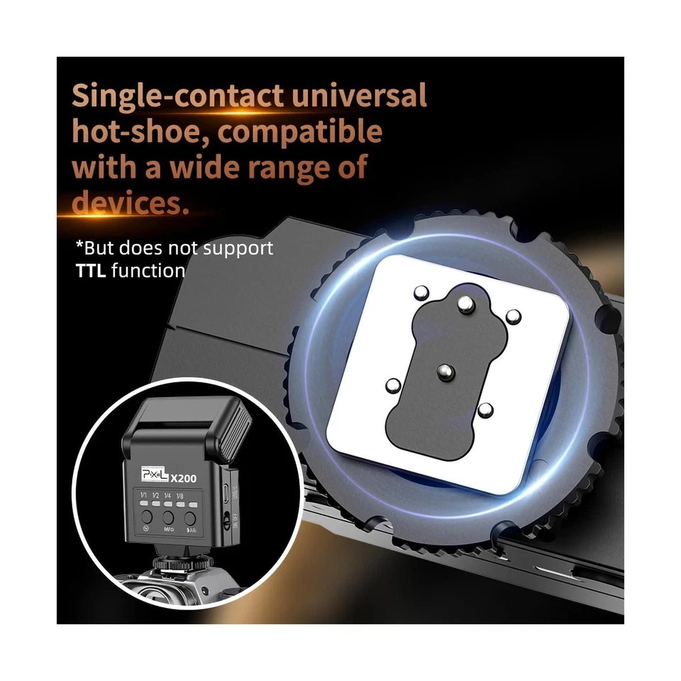 Mini Flash para Cámara Speedlite, GN10 6000K Flash para Cámara con Luz de Video, 4 P... Foto 3 de 4