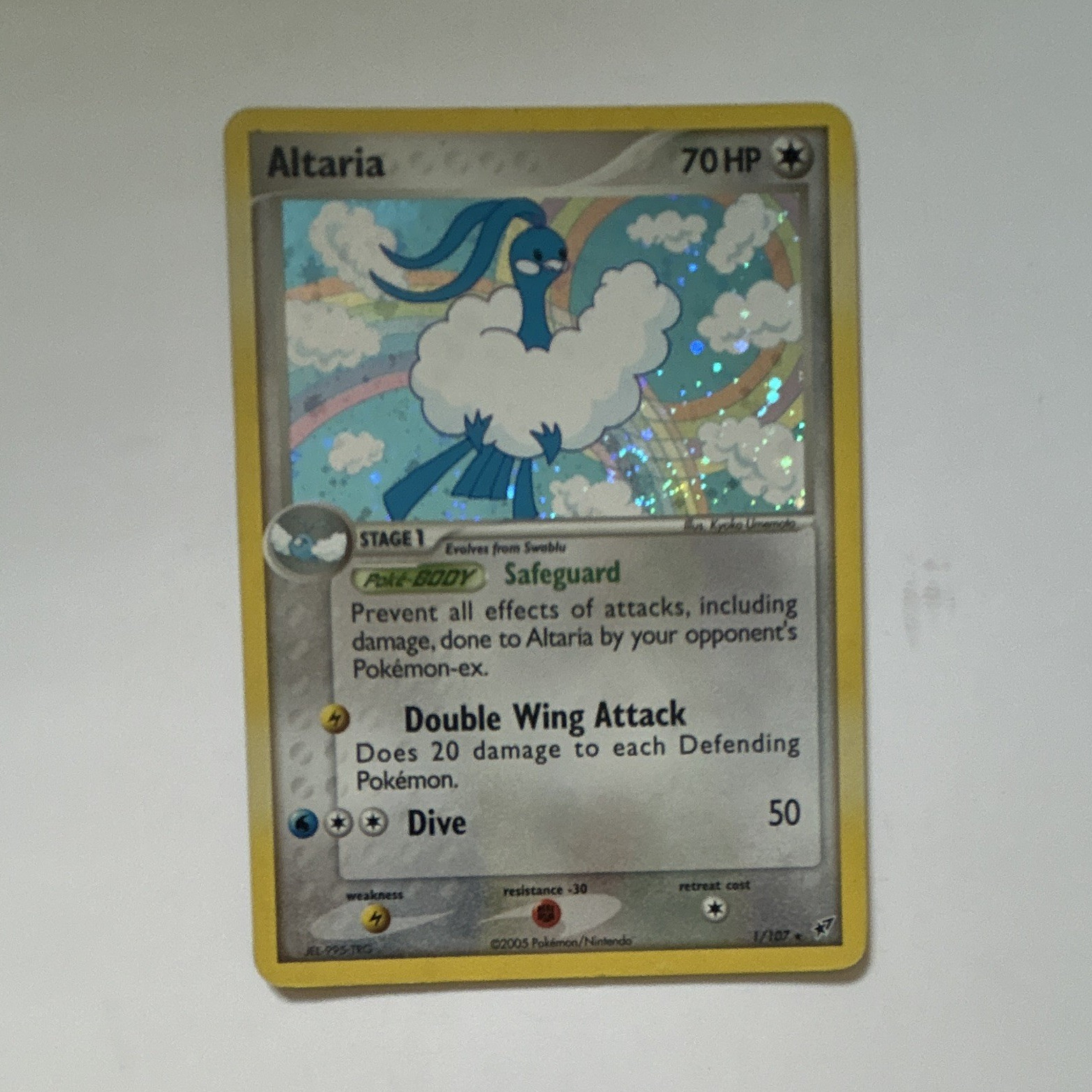 Pokemon TCG Altaria 1/107 EX Deoxys Holo Rare Stage 1 HP 70 2005