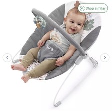 Cuggl Deluxe Baby Bouncer Supportive seat, Soothing vibration Non slip- Woodland