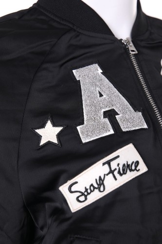 H&M Jacke College Letter Patches D 44 schwarz - Bild 4 von 6