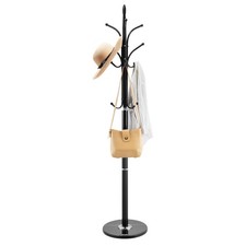 VEVOR✅Coat Rack Freestanding,Coats Tree Stand with Stable Marble Base & 6 Hooks,