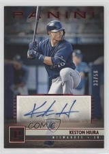 2019 Panini Chronicles Panini Signatures Red /50 Keston Hiura #PS-KH Auto 0e4z