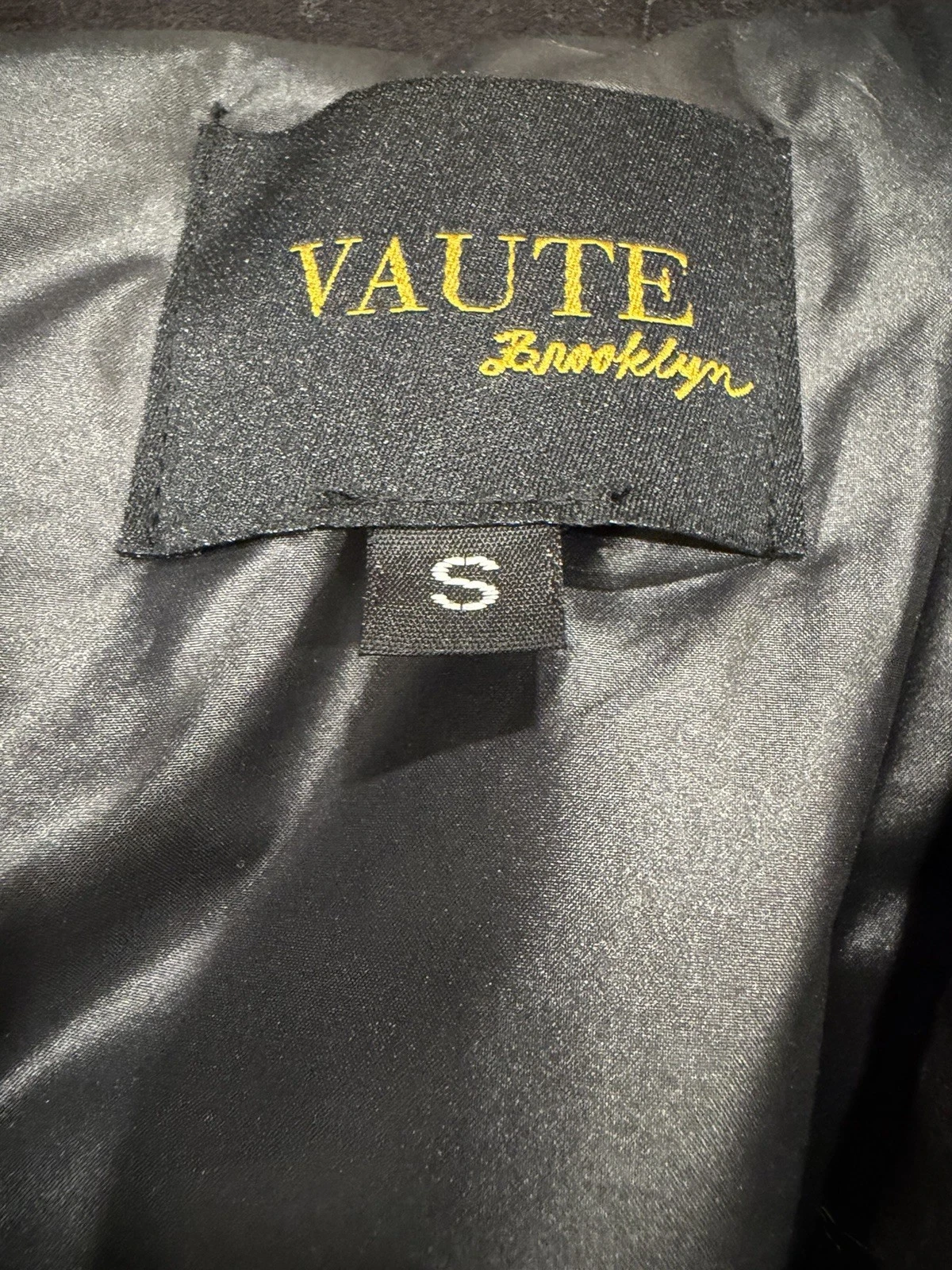 Vaute Men Vegan Peacoat Coat 100% Organic Cotton Recycled Lining NYC Size S image 5