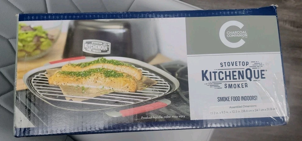 Charcoal Companion CC4132 KitchenQue Estufa Interior Fumador 13.5” x 9.5” x 12.5” Foto 2 de 4
