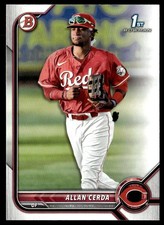 2022 Bowman Baseball #BP-142 Allan Cerda Cincinnati Reds 1st Bowman Paper