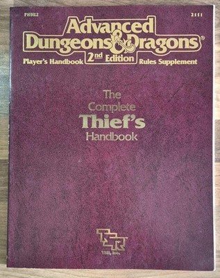 Advanced Dungeons & Dragons 2nd ed The Complete Thief's Handbook [2111] [PHBR2]