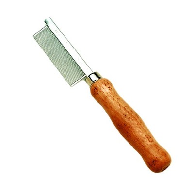, Flea Comb Wood Handle