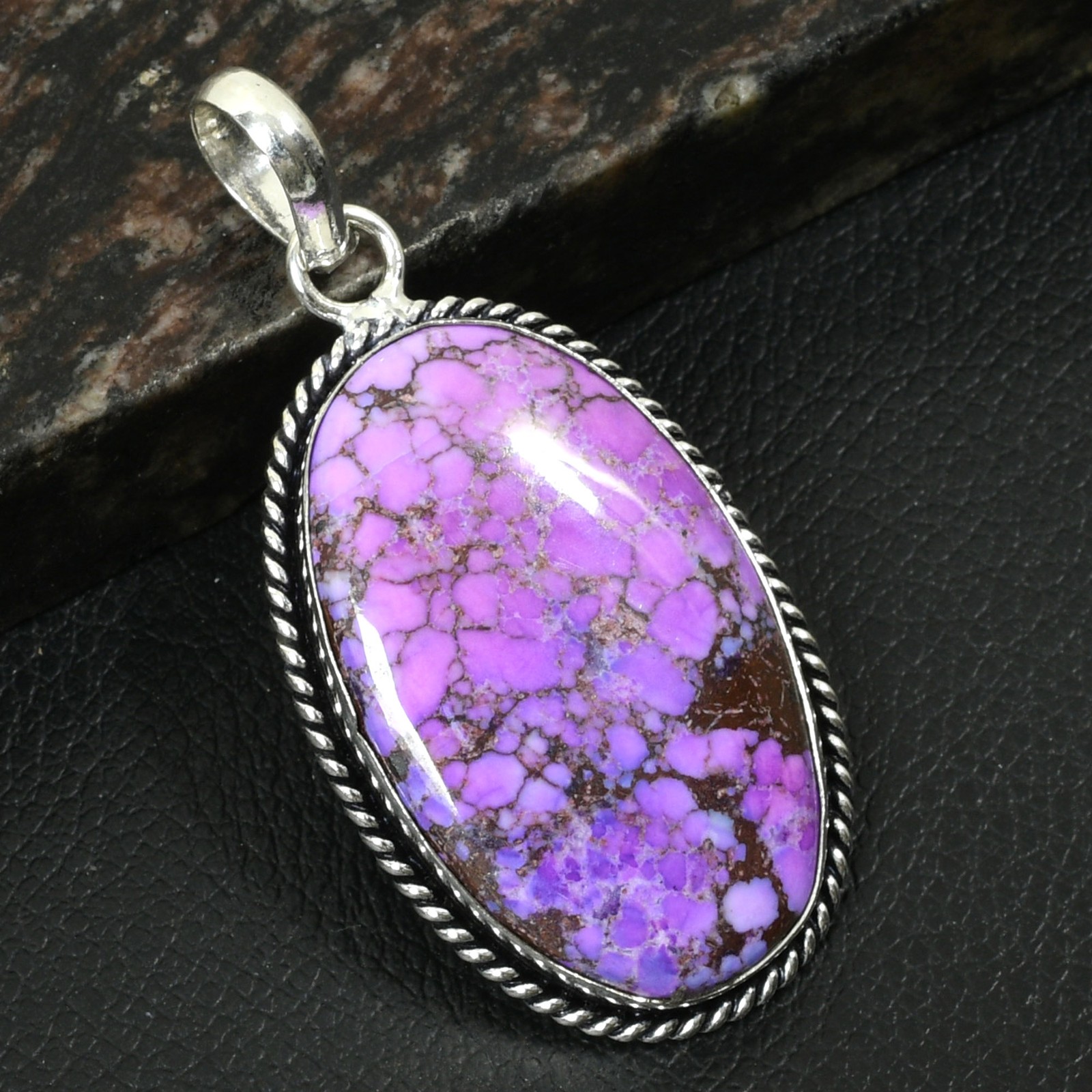 Turquoise Gemstone Ethnic Handmade Pendant Jewelry For Gift2.4