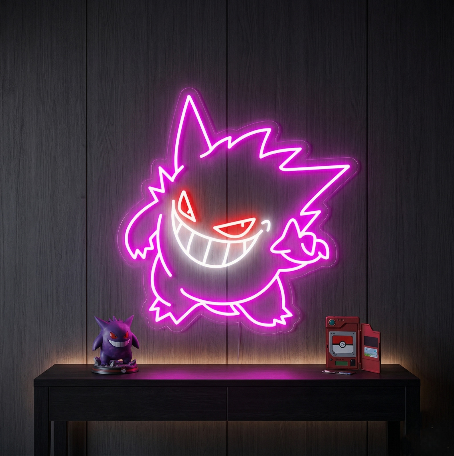 Néon Ectoplasma Pokémon enseigne lumineuse Gengar décoration murale chambre LED