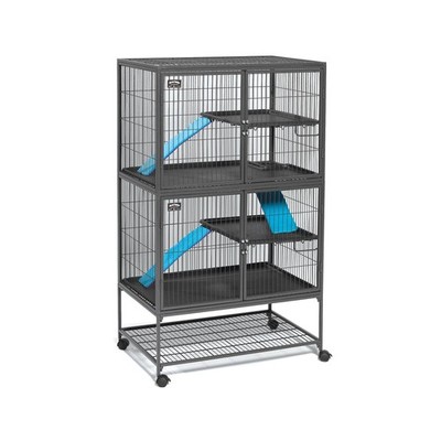MidWest Homes for Pets Ferret Nation Double Unit Small Animal Cage, 4 Tiers, ...