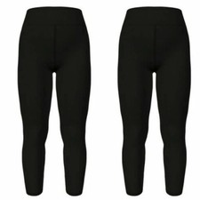 2 pairs of L/XL Lularoe Solid Black Kids Leggings Size 8-14 2pk NEW 143-32