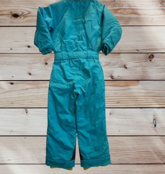 Spyder ребенка размер 6 цельный снег костюм бирюзовый w лайм акценты - Изображение 3 из 4