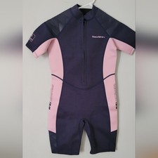 SEASKIN girl wetsuit New W/o Tags Size 12 Girls Pink Blue
