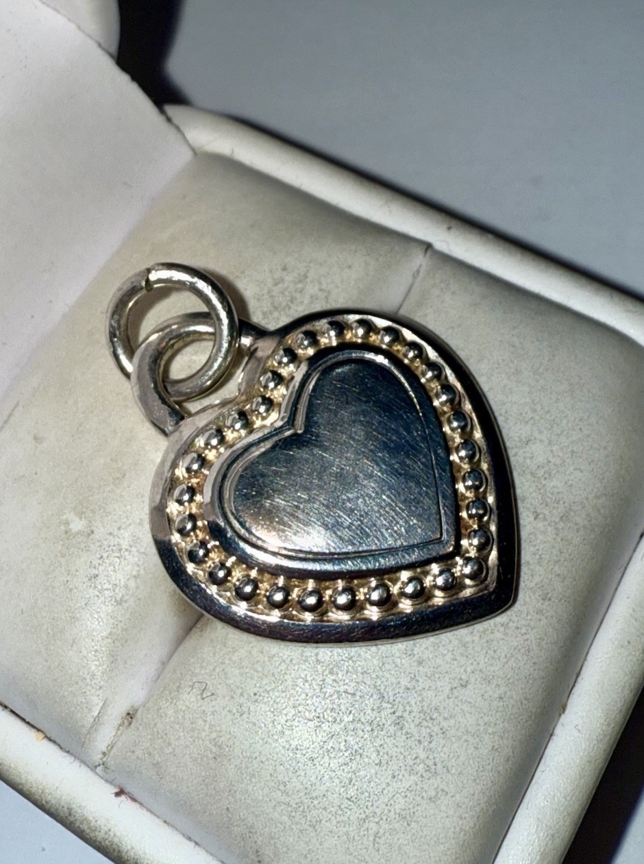 JUDITH RIPKA Solid Sterling Silver Heart Charm Pe… - image 3