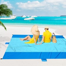 ACH Beach Blanket Waterproof Sandproof Extra Large Beach Mat Oversized 120" 108