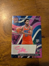 2021-22 Panini Spectra Jeremiah Robinson-Earl Aspiring Autographs Pink #/25