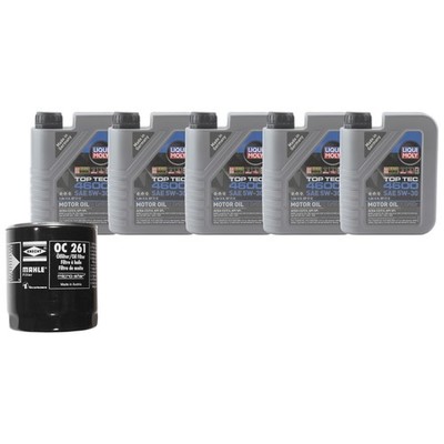 5L Liqui Moly Top Tec 4600 5W30 Mahle Engine Oil Change Kit for Range Rover V8
