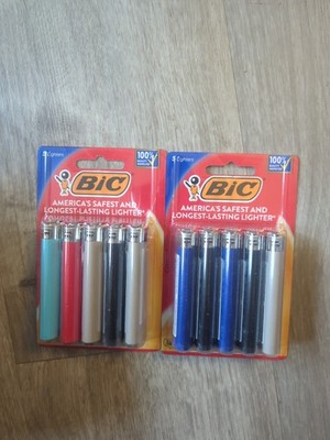 BIC Classic Lighter Assorted Colors 5 Count (Pack of 2)