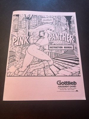 1981 Gottlieb s Pink Panther Pinball Original Manual and Schematics