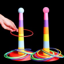 Early Age Playing/Learning Ring Toss & Cups Toy Game Indoor/Outdoor for Children
