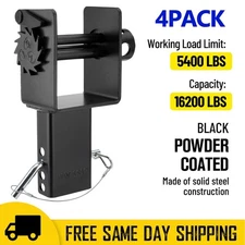 (4 Pack) Trailer Stake Pocket Winch, Utility Capacity# 16200 lbs, WLL 5400 Lbs