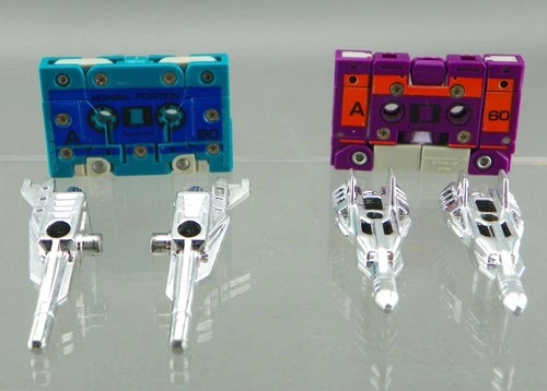 Vintage 1988 Transformers G1 Cassettes Squawktalk & Beastbox SQUAWKTALK Complete