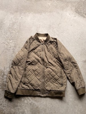 The North Face Men s XL Brown Reversible Full Zip Quilted Bomber Jacket