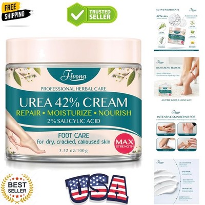 42% Urea Foot Cream for Thick, Rough Dry Skin - Maximum Strength Callus Softe...