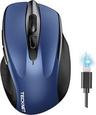 Wireless Mouse BT/USB 4800 DPI Blue