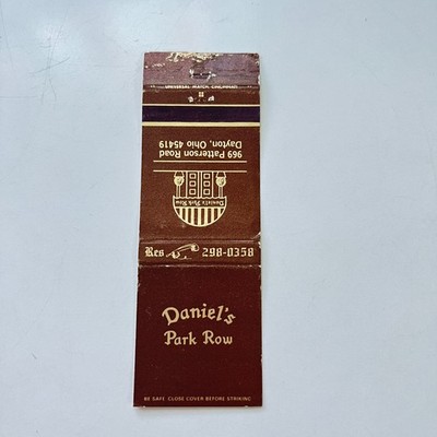 Daniel's Park Row Dayton OH Vintage Matchbook Cover TMB94-2