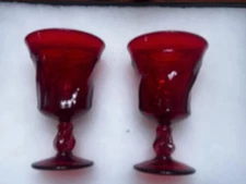 Fostoria JAMESTOWN RUBY RED  Iced Tea Glasses-6" Set of 2