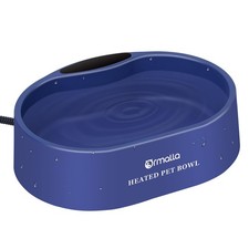 Heated Dog Water Bowl, Large Capacity 125oz Outdoor Heated Pet Bowl for Dog, ...