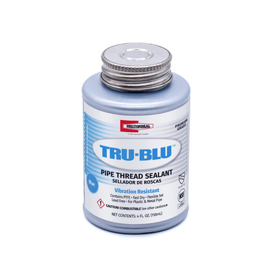 Rectorseal Tru-Blu 31631 Pipe Thread Sealant, Fast-Dry, PTFE Enriched, Plumbing,