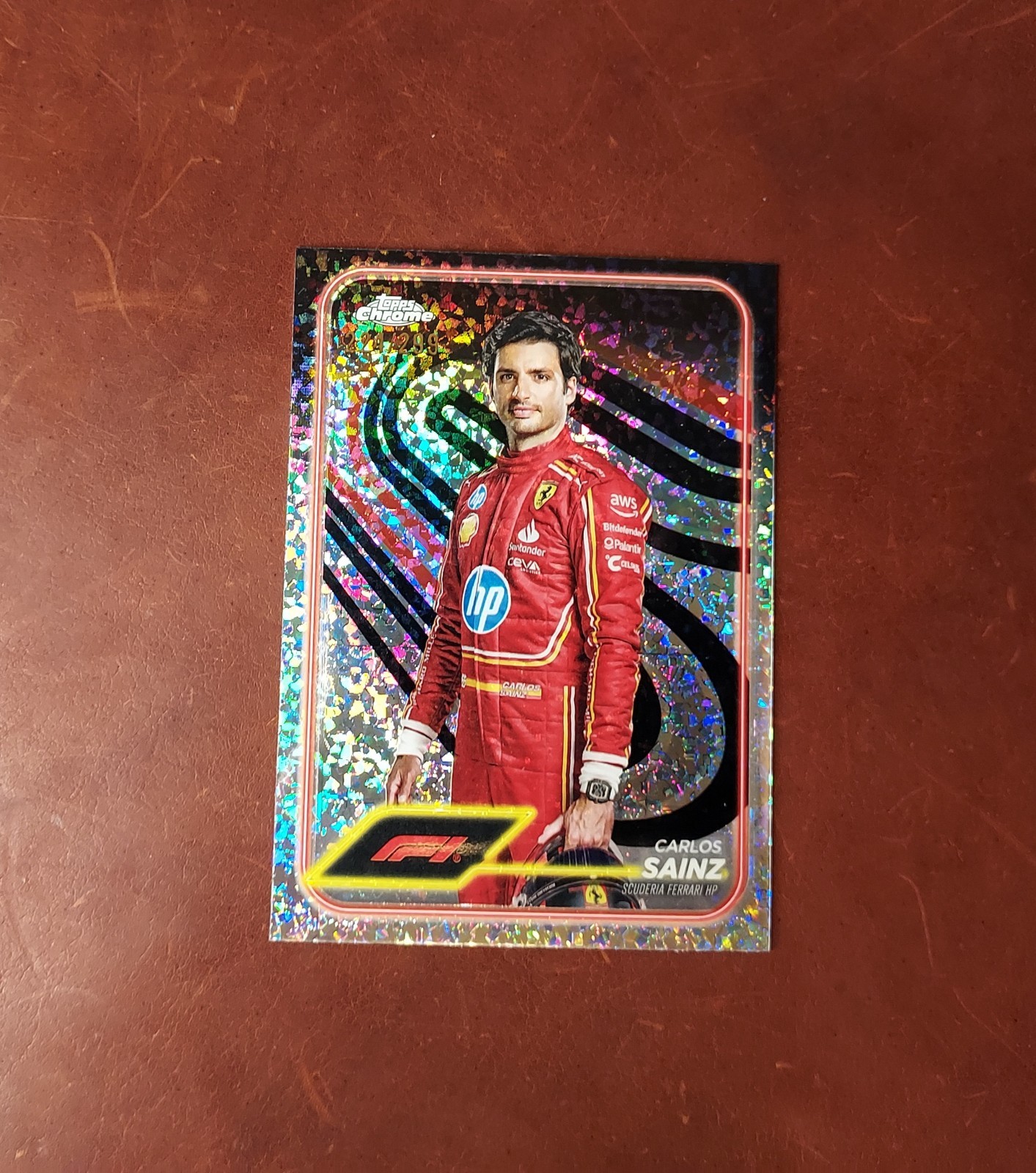 2024 Topps Chrome Formula 1 - F1 Carlos Sainz #4 Mini-Diamond Refractor /299