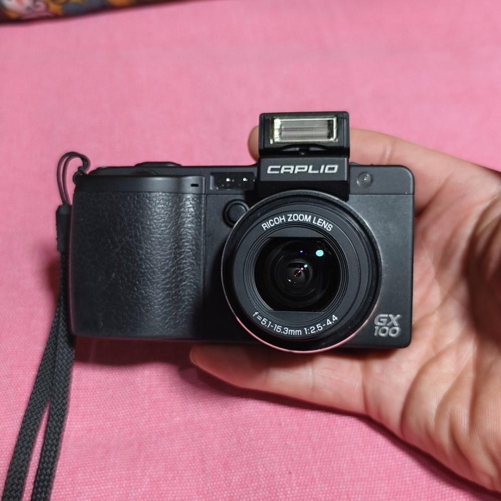 Ricoh GX100 10 Megapixel Compact Cam 3x Optical Zoom Black Date