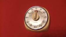 Selten! Wehrle Eieruhr Kurzzeitmesser Timer Signal Girl 50er Jahre 10,5x10,5 cm