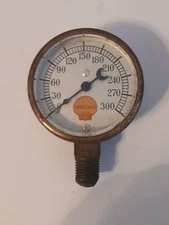 Vintage Steampunk Shell Gas Shellane Oil Pressure Gauge Meter