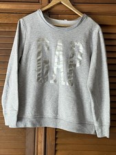 Gap Size Medium (M) Womens Gray Casual Long S...